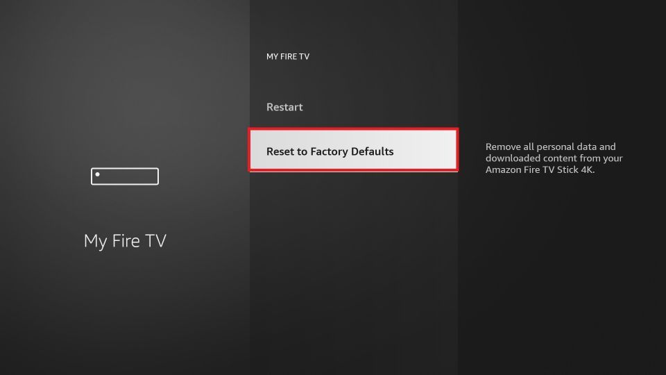 Reset to Factory Defaults