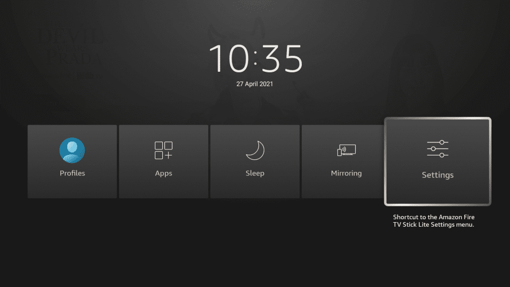 FireStick settings